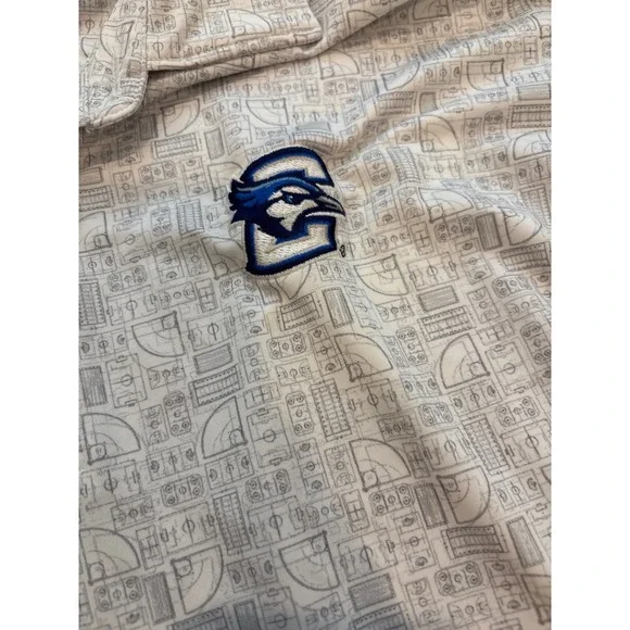 Peter Millar Polo Shirt Mens XXL White Creighton Bluejays Sports Field Blueprint - Picture 3 of 5